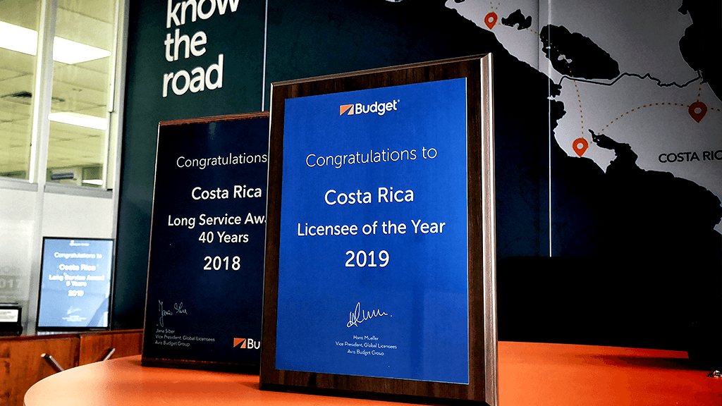 Budget Costa Rica reconocida como la Mejor Licencia de 2019