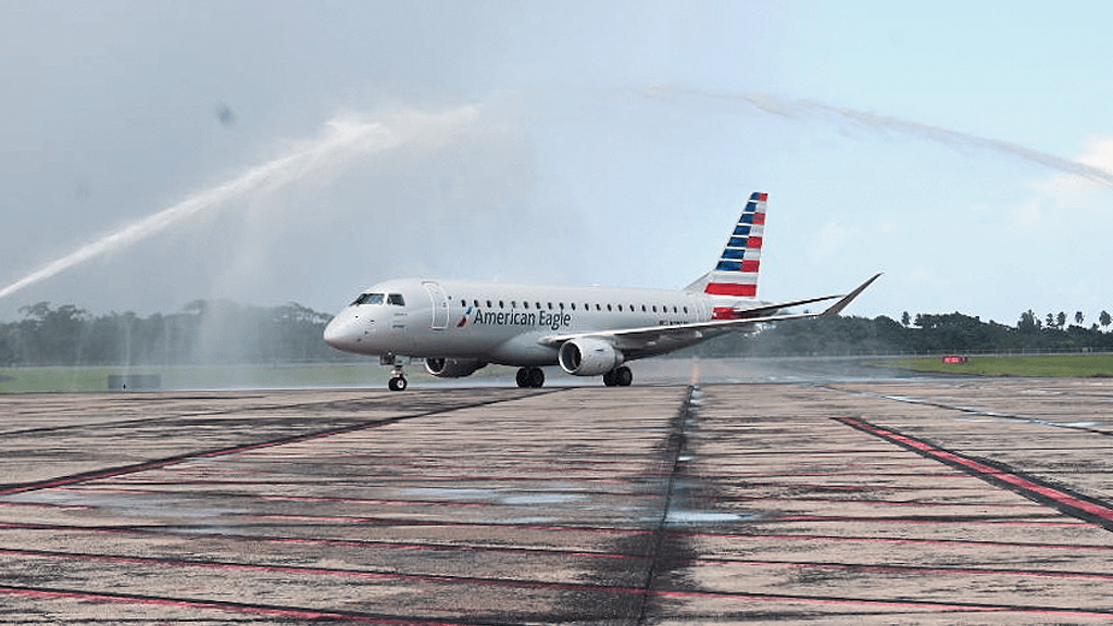 Realizan primer vuelo que conecta directamente EE.UU con Samaná