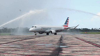Realizan primer vuelo que conecta directamente EE.UU con Samaná