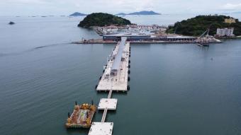 Presidente Cortizo recorre la nueva terminal de cruceros de Panamá