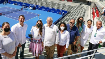 El Secretario de Turismo de México y la Gobernadora de Guerrero inauguraron la nueva sede del Abierto Mexicano de Tenis