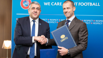 La OMT y la UEFA se asocian en torno a los valores compartidos del deporte y el turismo