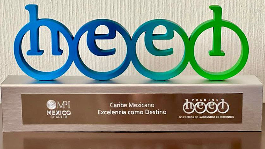 Caribe Mexicano recibe reconocimiento por su excelencia como destino para el segmento MICE